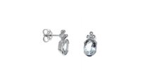 Orecchini Guerretta Gioielli Donna Orecchini Acquamarina in Oro bianco Acquamarina 3.40 Ct OBAQ059 - OBAQ059